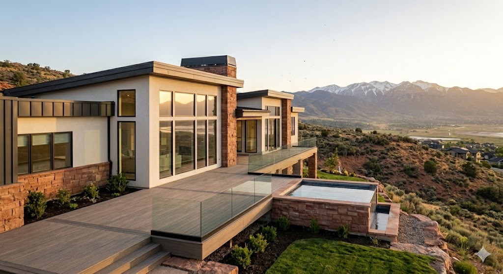 Mountain home exterior Heber City Utah — Christensen Stucco and Exteriors