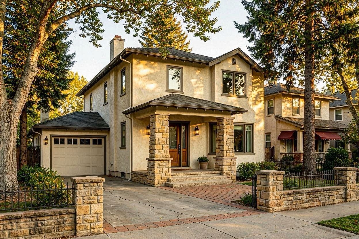 Elegant legacy home exterior Holladay Utah — Christensen Stucco and Exteriors